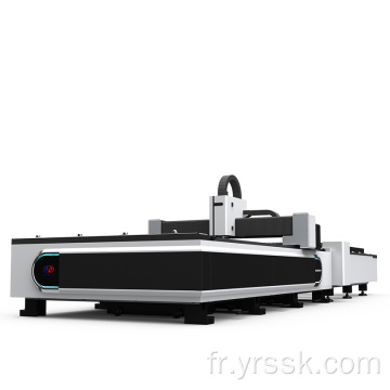 Dernier prix pour la plate-forme d&#39;échange Machine de coupe laser en fibre métallique en acier